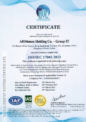 ISO/IEC 27001:2013